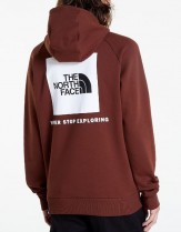 Northface Red box hoodie Dark oak back