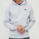 Northface box hoodie Grey