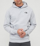 Northface box hoodie Grey
