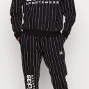 Adidas Originals Pin Stripe tracksuit black