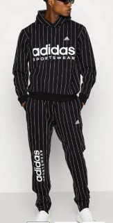 Adidas Originals Pin Stripe tracksuit black