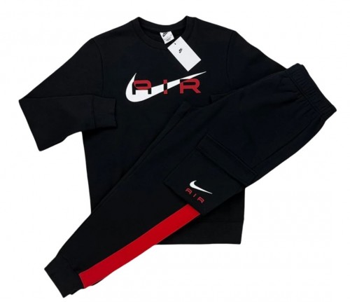 Nike Air Tracksuit Black red