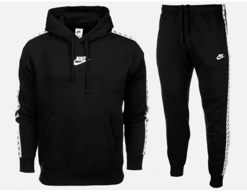 Nike Tape Tracksuit black