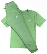 nike club jogger set green