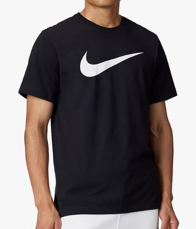 Nike swoosh t-shirt black