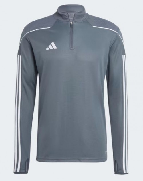 Adidas 1-4 zip top grey