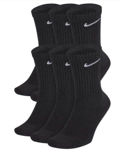 Nike socks black 6 pack