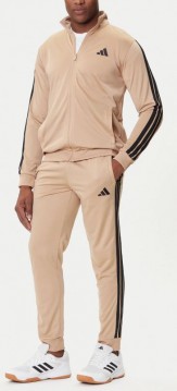 Adidas Ess Poly tracksuit beige